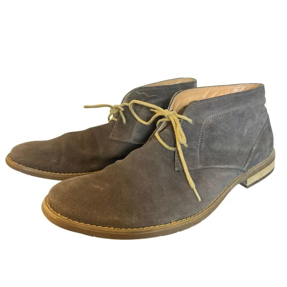 Calvin Klein Wilson grey suede Chukka boot shoe size 12